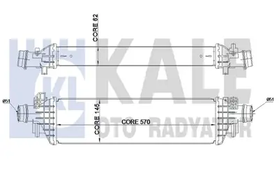 KALE 345070 Turbo Radyatoru A.T. Mokka / Mokka X 14> 13> 1.6 Cdtı 1.7 Dtı / Trax 13> 1302264 95081734 96173 7073025 95681734