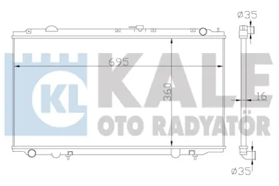 KALE 363100 Motor Su Radyatoru Prımera 1,6 P11 Kasa Manuel Vıtes (360x698x16) 214109F502 214102F000 214102F002 214109F500 214109F511 214109F600 214109F602 1780102080 214102F600 214102F603