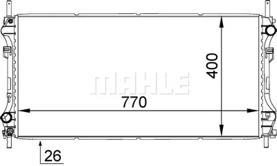 BEHR MAHLE CR 1346 000S Su Radyatörü 1113206 1104320 1103120 YC1H8005DE YC1H8005DBDE YC1H8005DB YC1H8005CB MEYC1H8005DG 1671798 YC1H8005CBCF