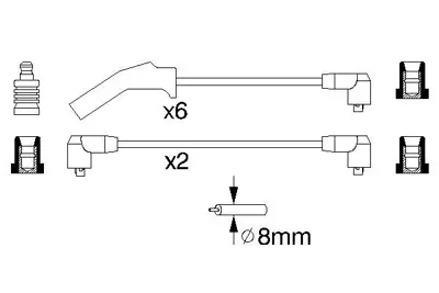 BOSCH 0986356879 Bujı Kablosu (Sılıkon Set) 