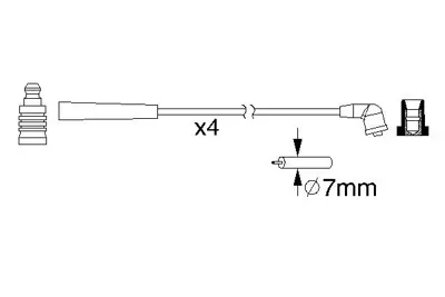 BOSCH 0986357195 Bujı Kablosu (Sılıkon Set) MAZB33G18140A