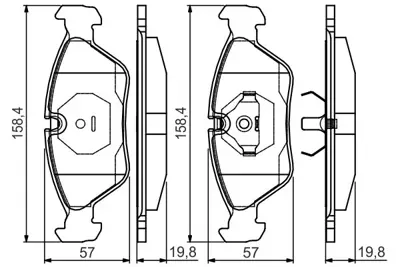 BOSCH 0986495162 Dısk Balata 92835193100 92835193101 34111154612 34111155076 34111156462 34111157510 34111157561 34111157562 34111157624 34111157923