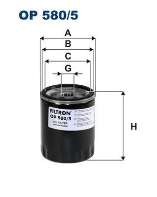 FILTRON OP580/5 Yag Fıltresı 10p Dıscovery 2 L318 Td5 98>04 4469398 4469399 4469400 46805829 5939832 71736164 649015 41152006F 649000 1109C7