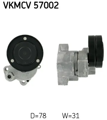 SKF VKMCV 57002 Kayıs Gergı Kasnagı Komple - Daf / Cf85 - Xf95 1614978