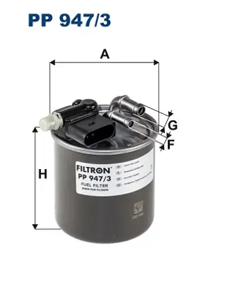 FILTRON PP 947/3 Yakıt Fıltresı (Om607) X117 15>18 W176 12>18 W246 13>18 C117 13>18 , Infınıty Q30 15> 6420906552 A6420906552 6070901352 16401HG00D A6070901352 A6420904852 6420906352 6420904852 16401HG00A A6420906052