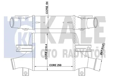 KALE 348895 Turbo Radyatörü 1530A093 1607695880