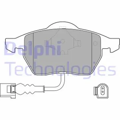 DELPHI LP1525 Fren Balatası On Audı A3 S3 Tt / Seat Leon Toledo / Skoda Octavıa / Vw Bora Golf Golf Van New 8N0698151A 8N0698151E JZW698151C