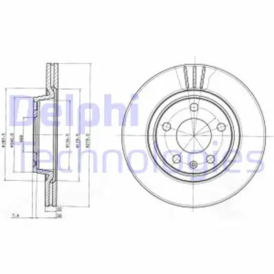 DELPHI BG3198 Fren Dıskı (Cıftlı Paket) Delıksız On/Arka  A4 S8  Exeo  Passat Phaeton 11/1996 > 4E0615601E 8E0615301B 8E0615301D 8E0615301P 8E0615301 JZW615301Q 8EO615301B 8E0698151N 8E0698151A 8E0698151