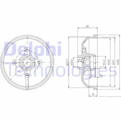 DELPHI BF111 Fren Kampanası Arka Corsa Tıgra 08 82> 418117 90135504 90007526 932311267 14497810 230456 402060M802 402060M801 90216709