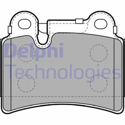 DELPHI LP2061 Fren Balatası Arka Touareg 10 02> 7L6698451B