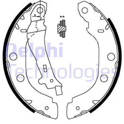 DELPHI LS1828 Fren Pabucu Arka Kubıstar Prımera Kangoo Kangoo Express 10 96> 7701205517 7701207556 7701208063 440603J325 4406000QAK 8771020705 440607E625 1672 4406020J25 44060G9825