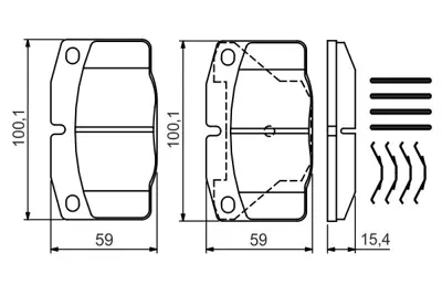 BOSCH 0986469390 Fren Balatası On (Wva20514) Corsaa 90443902