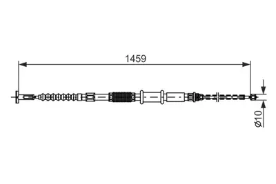 BOSCH 1987482180 El Fren Telı Marea 1459mm 46463910