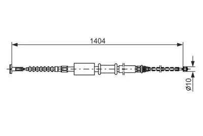 BOSCH 1987477825 El Fren Telı Marea 1404mm 46463911