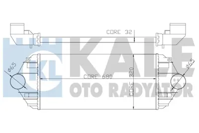 KALE 344500 Turbo Radyatoru (Intercooler) Peugeot 806 Expert Scudo 384E7