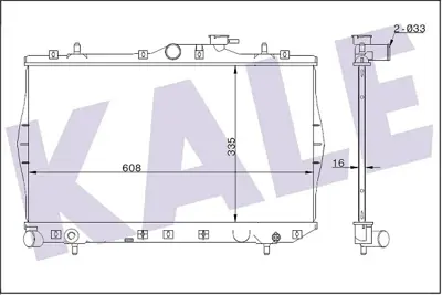 KALE 347780 Radyator Al Pl Brz Accent I 1.3 1.5 (95-00) (Mt) 2531022000 2531022005 2531022020 2531022A00 2531022025 2531022120 67001 670011 2531022070 2531022B00