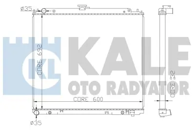 KALE 370600 Radyator Nıssan Navara Pathfınder 21460EB30A 21460EB31A 21460EB31B 1213067 68717 68717A 21410EB30A 21410EB31A 21410EB00B 21410EB31B