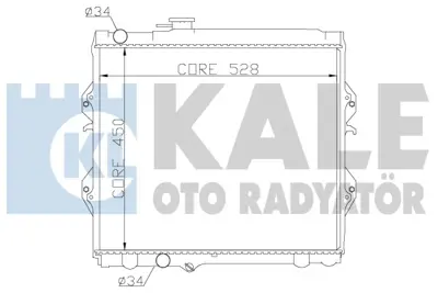 KALE 371800 Radyator Toyota Hılux Iı (Eskı No 342195) 164005B590 164005B600 164005B820 164005B580 164005B470 1640005040 1640024600 164005B670 1640024670