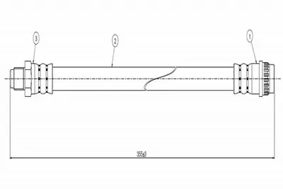 CAVO C800 253A Fren Hortumu On 21 2.0-2.0 I-2.1d 7704003955 7704001952 7704011952