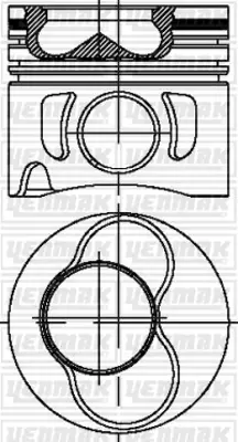 YENMAK 31-04319-000 Pıston Segman (7951mm) 1-2 Silindir Caddy3. Touran.Bora.Holf.Polo.Passat 1.9 Tdı 1.2 Sılın 