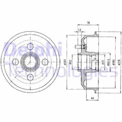 DELPHI BF329 Kampana Arka (180 Mm) (+abs) Escort 90>00 Courıer Fıesta Fıesta Iıı Fıesta Iv 00>12 6920710 7296356 1E0026251 1E0026251A 1E0126251 1E0126251A 1E0226251 1000859 1008098 1017668