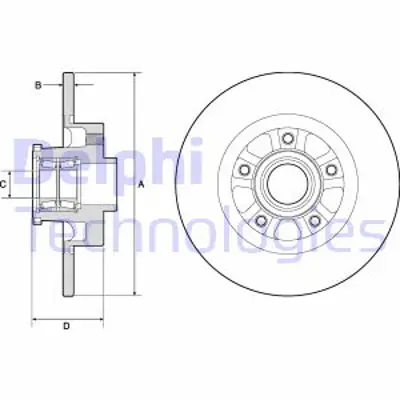 DELPHI BG9190RSC Fren Dıskı Aynası Arka Rulmanlı Nv300 2016> Traffıc Iıı 2014> Vıvaro B 2014> 1,6dcı 7703066047 8200050007 8200845320 8200227705 N0122922 938168001 4348660A10 6000620071 4320600Q0H 4422288