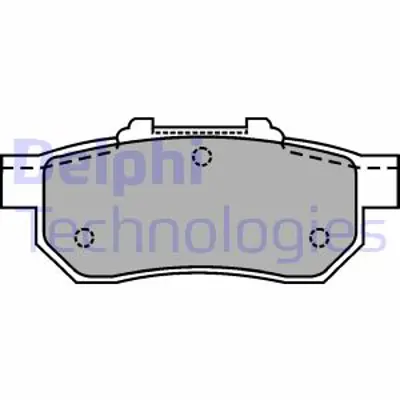 DELPHI LP1456 Arka Fren Balatası Honda Cıvıc 92-00 / Jazz / Cıty 04-> / Crx / Integra 88-97 6430SAAE50 43022SR2010 43022SR3G00 43022SR3G01 43022SAAE51 43022SO4E03 43022TF0G01 43022S04E01 43022S04E00 43022504E03