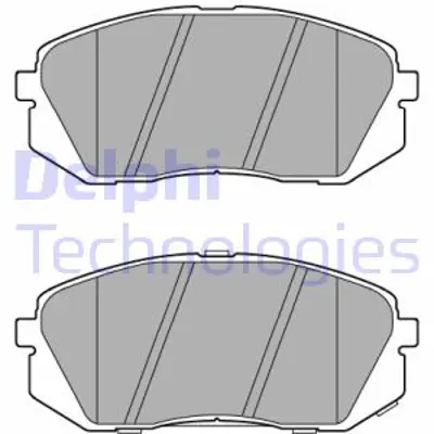 DELPHI LP2294 On Fren Balatası Hyundaı Tucson 2015-> Ix35 10-> Sonata 2014-> I40 11-> Kona 1.6 T-Gdı 2016-> Kıa So 5810125A70 S581011DE00 58101E6A10 581012SA50 581012SA70 581011DA00 581011DE00 58101D7A50 581013ZA16 581013ZA76