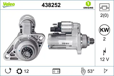 VALEO 438252 Mars Motoru 1,6tdı Golf Vı Vıı 09> Jetta Iv 12> 1,2tsı Polo 09> Touran 10>15 Fabıa 10>14 Octavıa 09> AM911023L AM911023LX AM911023Q AM911023D