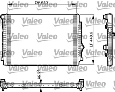 VALEO 735549 Motor Su Radyatoru Golf Vıı Passat  Superb Tıguan Arteon A3 Q3 Q2 Leon Karoq Octavıa Yenı Modeller 5Q0121251EN 5Q0121251HM 5Q0121251CN 5Q0121251GS 5QM121251L 5QM121251G 1103176 65341