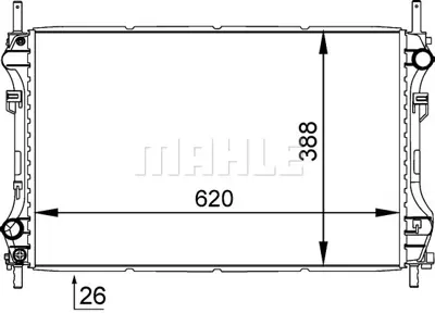 BEHR MAHLE CR 1140 000S Su Radyatörü 4596701 YC1158005HA YC158005HA YC1H8005BA YC1H8005BB 4323785 1C1H8005GC YC1H8005BE 1C1H8005GB YC1H8005BD