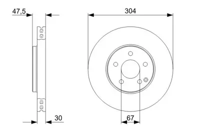 BOSCH 0986479333 Fren Dıskı On Mercedes S211 05-09/W211 03-08  Df6078s Ddf1638 2114211212 A2114211212 2114211212 821839 8983055 854812700 5000807402 870276 A211421121290 2114211212B 2114211212A