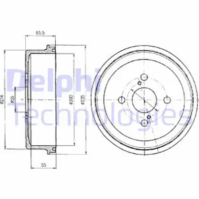 DELPHI BF278 Arka Fren Kampanası Toyota Corolla 1.6 1993-2002 (200 X 4) / (Ae 101 Ae 111) 4243112130 4243120250 4243112180 4243102020 94852720 4343120250 14581510 4243112140 4243135040 DY381