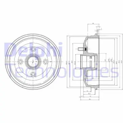 DELPHI BF468 Arka Kampana Ford Escort (Genıs Tıp)  95>01 203 X  49 6176743 4043886 1045392 1E0026251A 1E0026251 97FB1113BA 96FB1113AB 89FB1113AD 7296356 6920710