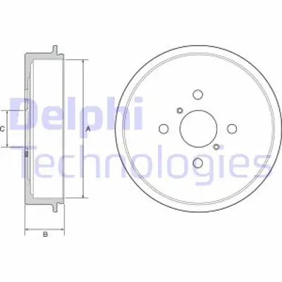 DELPHI BF552 Fren Kampanası Yarıs 2006-2012 424310D030 424310D030000