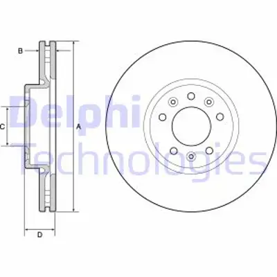 DELPHI BG4805C On Fren Dıskı Jumper Spacetourer Expert Traveller Proace 1.6 2.0hdı 16> 9805260180 SU001A3869 1676011780 SU01A3869 K04779713AA 4779713AA