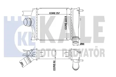 KALE 345115 Turbo Radyatoru (Intercooler) Dokker Duster Lodgy Logan2 Sandero2 Captur Clıo4 144966051R 144965154R 14461B680C 144967634R 96529 8ML376988154 7093113 14461B681D 144966051 144963014R