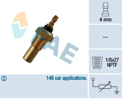 FAE 32350 Sıcaklık Sensoru Honda Accord Iv Cıvıc Iv V Vı Concerto Cr V I Crx Iıı Prelude Iıı Iv V PEL100230 3485070B10 3485070B10000 KK15018510A KK15018510B 37750PH2014 8342087702000 6553621201 553621201 37750PH2004