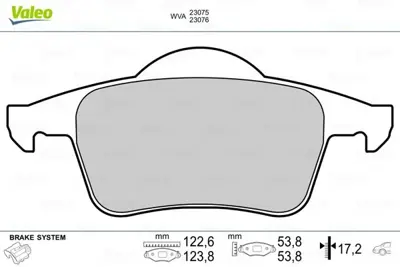 VALEO 670480 Arka Fren Balatası S60 00>10 S70 97>00 S80 98> V70 97>07 Xc70 00> 272399 2723997 272944 274334 30648382 306483820 8623862 86349255 8634925 30681695