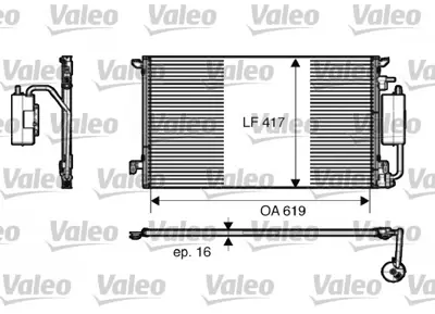 AUTOLUX 1850077 Klıma Radyatoru  Vectra C 2.0d 2.2d 02> 1850077 1850079 1850080 1850095 24072002 24418362 24418364 46790658 46842842 13114943