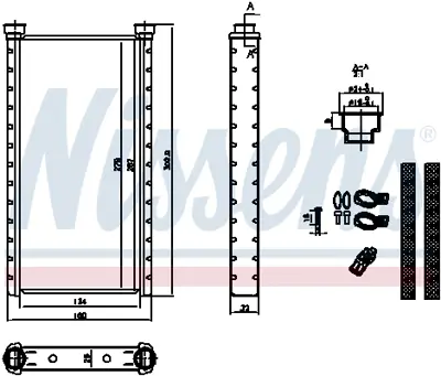 VEKA 41-1303B Kalorıfer Radyatoru Brazıng (5.5mm Fin) Audı A6 (4 4H0898037