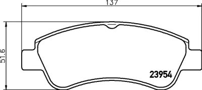 PEUGEOT 1682315480 Fren Balatası On (Kablosuz) (137mm) 207 301 307 C E172123 E172124 E172227 E172361 E172558 E172590 1610489680 1611140680 1611293980 1613192280