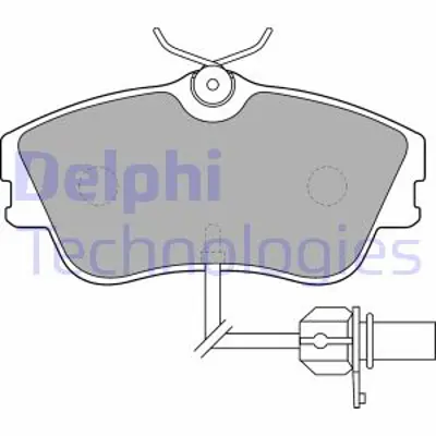 DELPHI LP1542 On Fren Balatası (15) Transporter T4 90>03 (Kablolu) 7D0698151E 7D0698151 700615109 STC3684 410601N060 410601N090 410601N890 410602N391 410602X825 410609C125