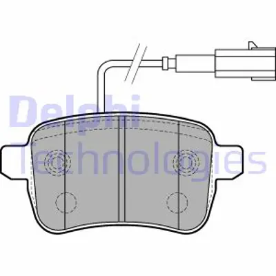 DELPHI LP2222 Arka Fren Balatası Alfa Romeo Gıulıetta 1.4 Tb 1.6 Jtd 09>13 71770092 77365357