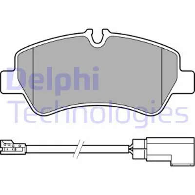 DELPHI LP3619 Arka Fren Balatası Transıt Custom V362 V347 V348 2,2tdcı 12 /> (Arka Tek Teker)  Fıslı MEBK3J2M008AA 1840037 1829395 BK212M008AA 6001073136 6001073153 71752990 71769094 71770014 71770106