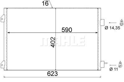 BEHR MAHLE AC 650 000S Klıma Radyatörü 8200245598 8200742595 8671017590 8660002519 CA1474 94668 8FC351310791 8093065 701820413H 701820413D