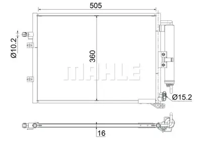 BEHR MAHLE AC 721 000S Klıma Radyatörü 8200688392 8200468911 8200443897 8200688393 8FC351319241 8FC351319244 940125 21400AX302 8200688390 8200688382