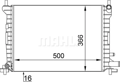 BEHR MAHLE CR 375 000S Su Radyatörü 1001856 1001859 1001860 1001861 1012954 1012955 1042588 1045528 1098806 1098807