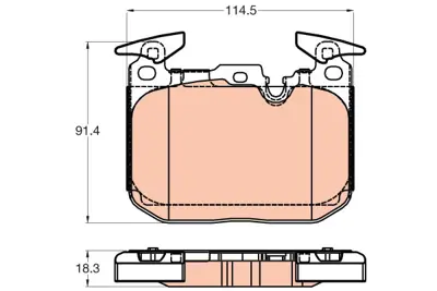 TRW GDB2031 Fren Balatası On Bmw F20 F21 F30 F31 F34 F36 34116878876 6878876 34106866072 34112464195 6866072 2464195 34112284765 34116866072 34116859066 34106799805