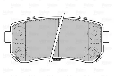 VALEO 670867 Arka Fren Balatası Hyundaı Accent Era 06-> / I20 08-15 / I30 07-12 / Ix20 10-> / Ix35 10-> / Sonata  583022SA00 583021YA50 583021HA10 58302M0A10 58302M0A00 583021YA00 583023RA05 58302E6A10 58302A3A00 58302B2A50